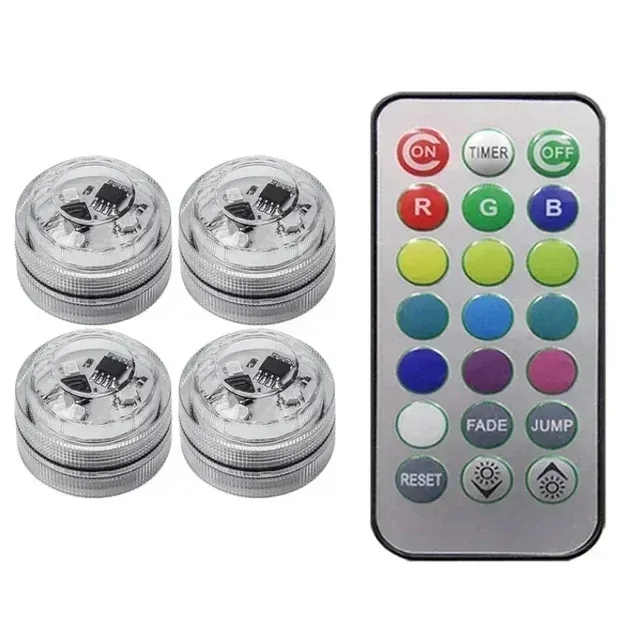 Lumière d'ambiance LED sans fil et autocollante pour habitacle de voiture, avec télécommande 13