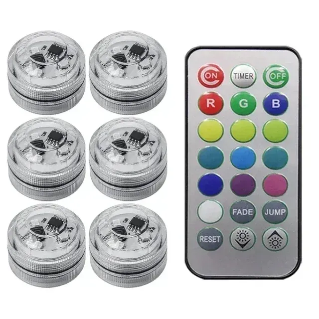 Lumière d'ambiance LED sans fil et autocollante pour habitacle de voiture, avec télécommande 12