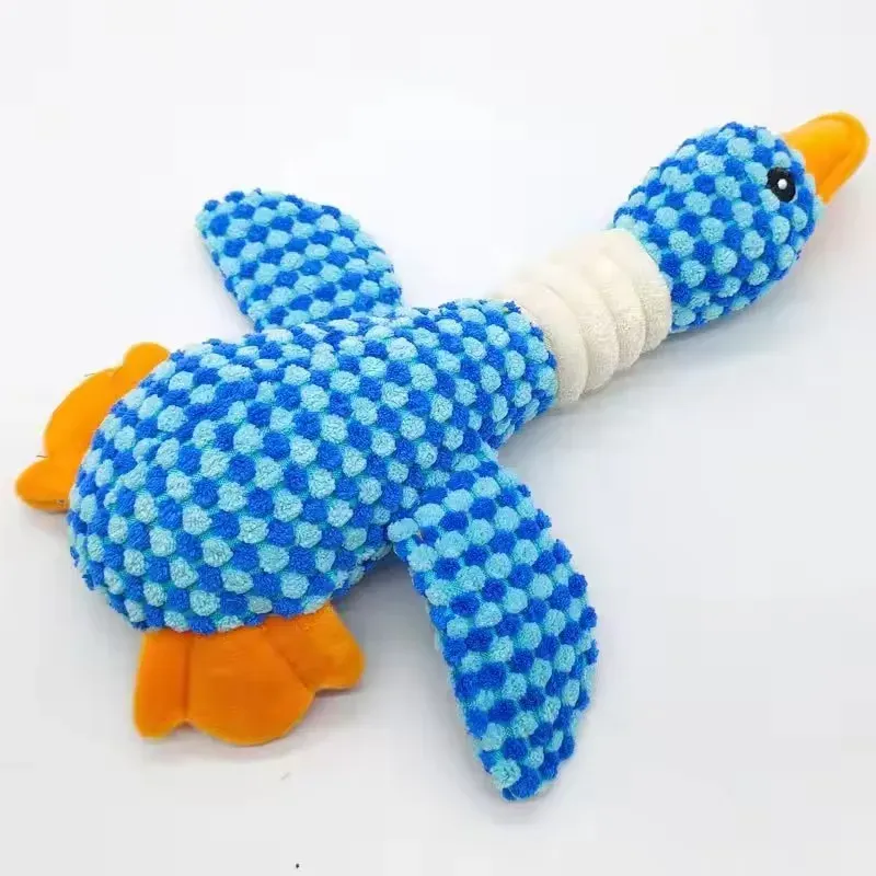 Jouet à mâcher indestructible en peluche interactive pour chiens et chats, avec couineur 17
