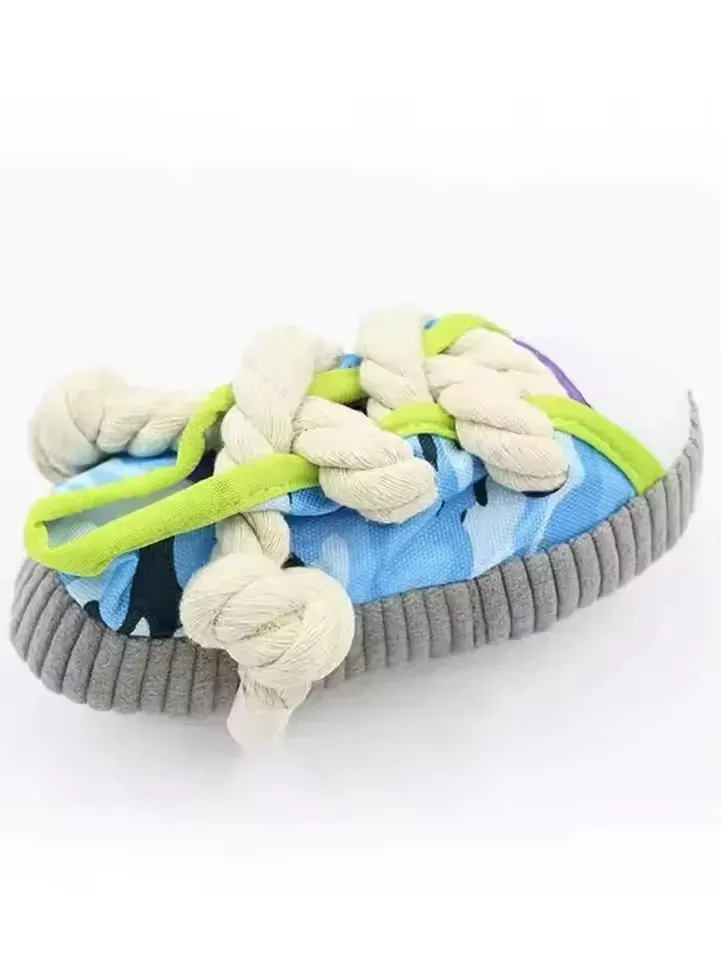 Jouet à mâcher indestructible en peluche interactive pour chiens et chats, avec couineur 10