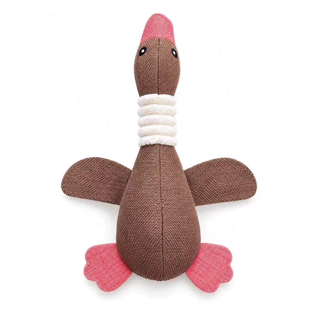 Jouet à mâcher indestructible en peluche interactive pour chiens et chats, avec couineur 14