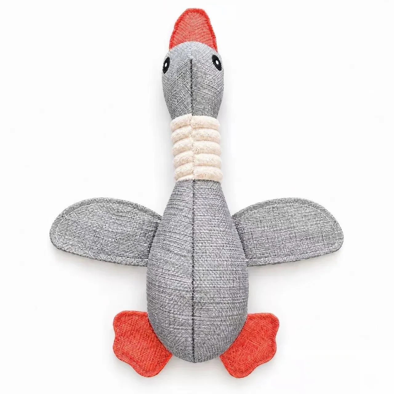 Jouet à mâcher indestructible en peluche interactive pour chiens et chats, avec couineur 12