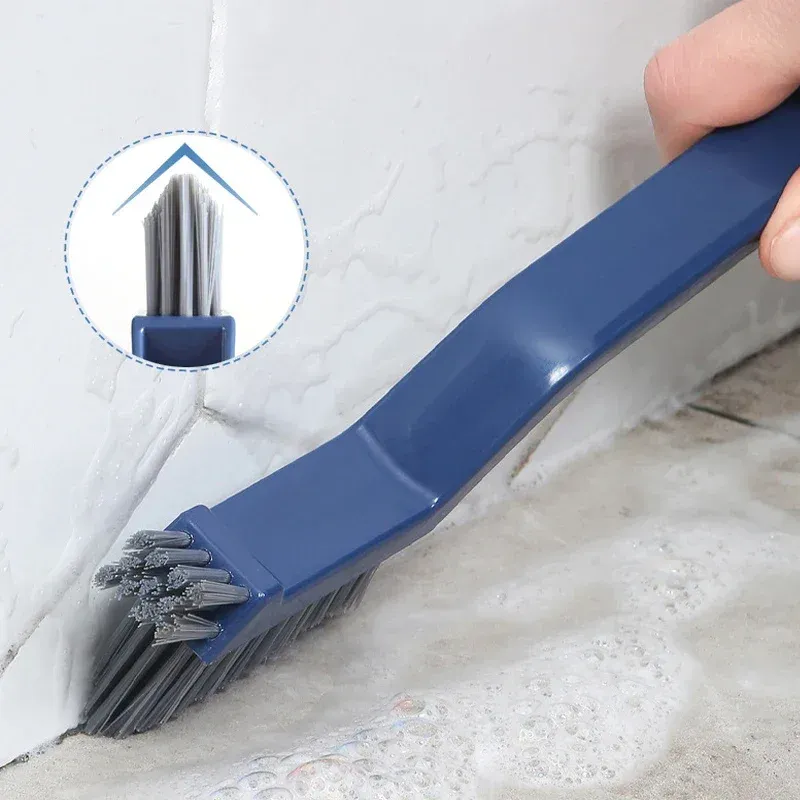 Brosse de nettoyage polyvalente pour carrelage de salle de bains, joints de sol, rainures de fenêtre, brosse à main et coins muraux, outil de cuisine