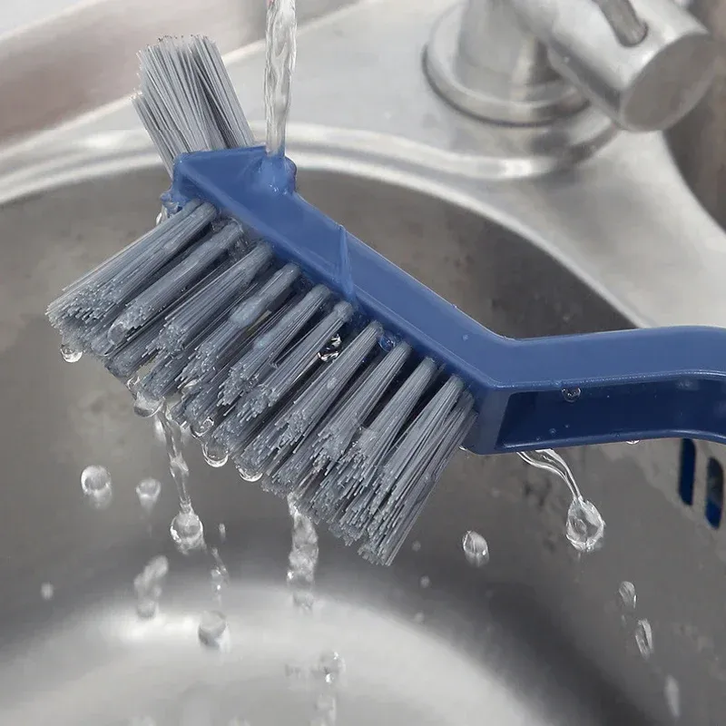 Brosse de nettoyage polyvalente pour carrelage de salle de bains, joints de sol, rainures de fenêtre, brosse à main et coins muraux, outil de cuisine 3