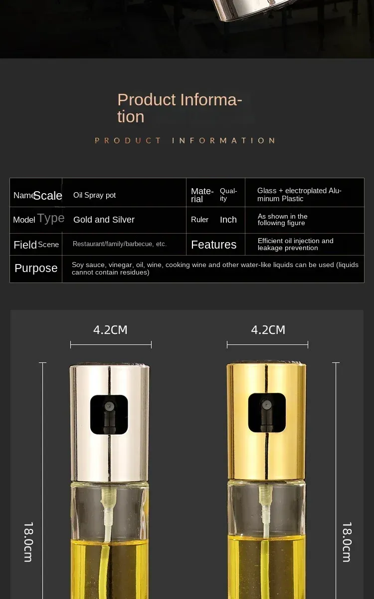 Finition élégante du corps en verre