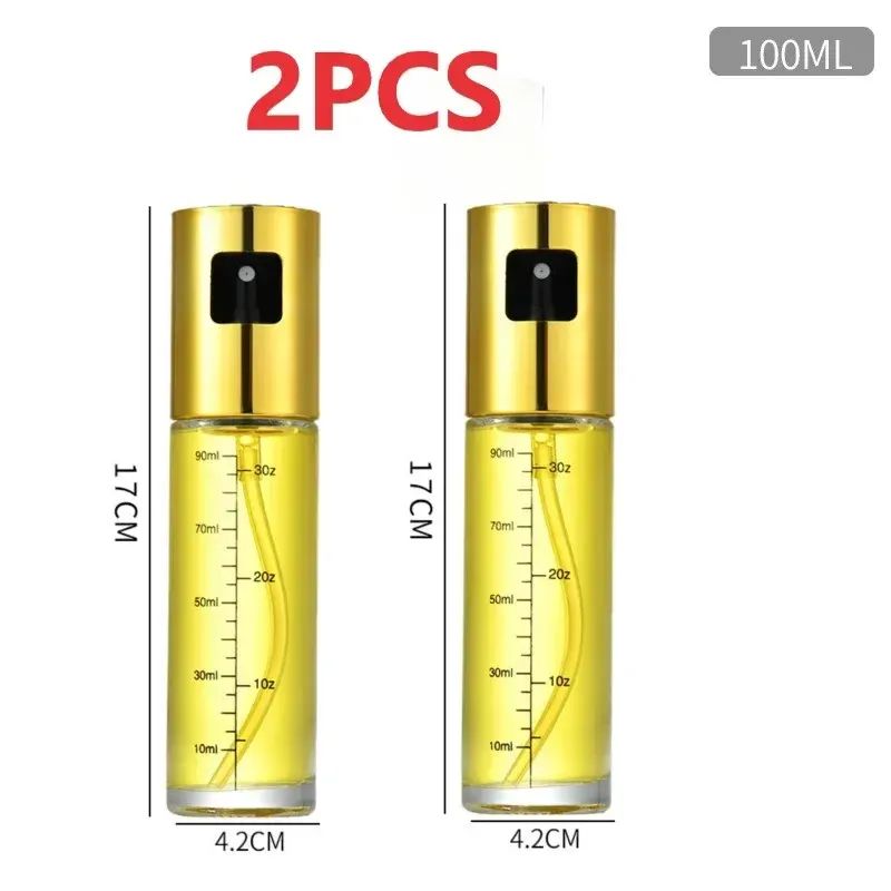 Bouteille vaporisateur en verre pour huile, outil de cuisine, pompe anti-fuite pour barbecue, flacon à assaisonnement 15