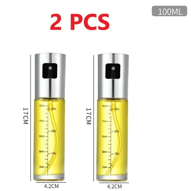Bouteille vaporisateur en verre pour huile, outil de cuisine, pompe anti-fuite pour barbecue, flacon à assaisonnement 8