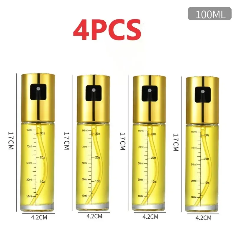 Bouteille vaporisateur en verre pour huile, outil de cuisine, pompe anti-fuite pour barbecue, flacon à assaisonnement 10