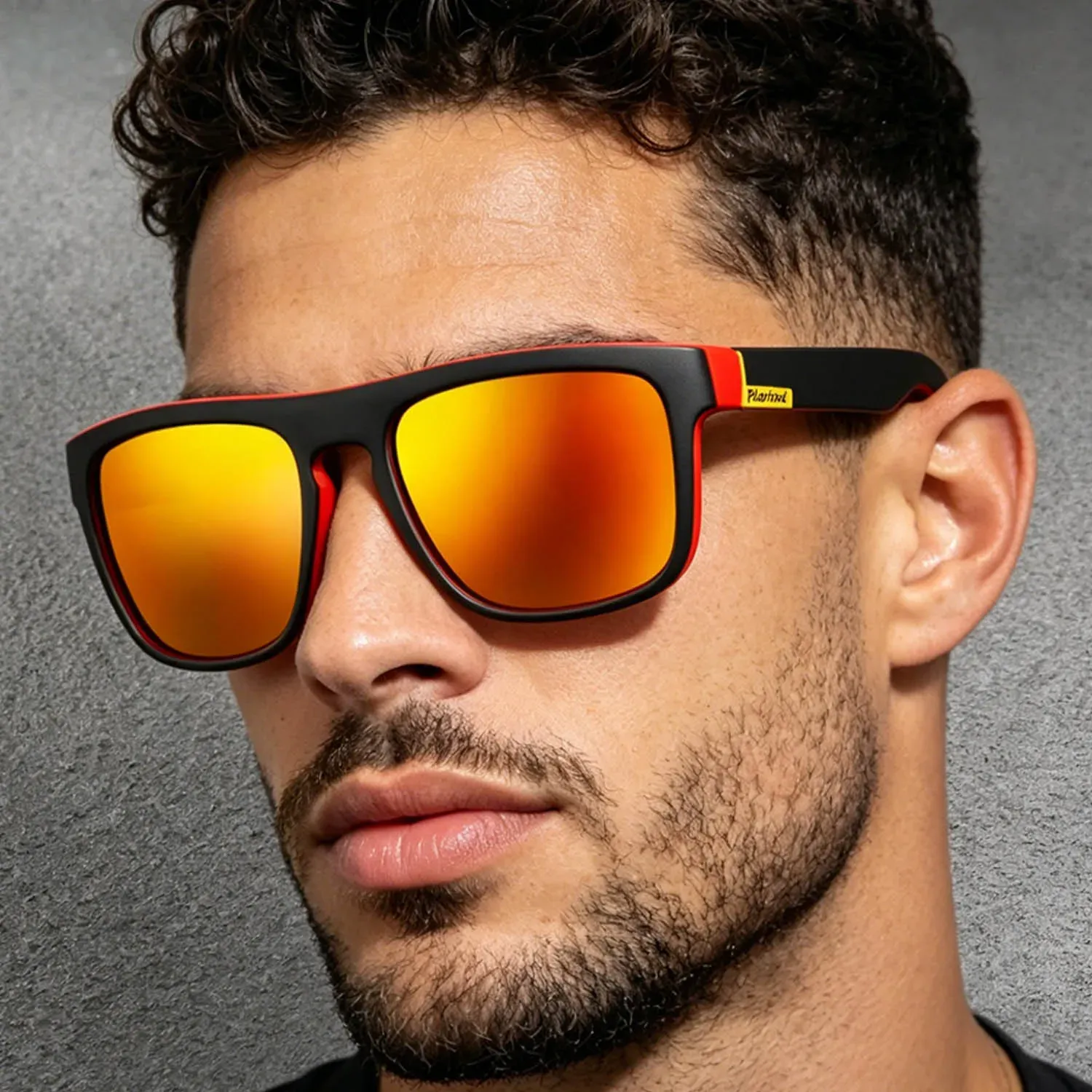 Lunettes de soleil polarisées carrées pour la pêche, la conduite, le cyclisme et les activités de plein air 2