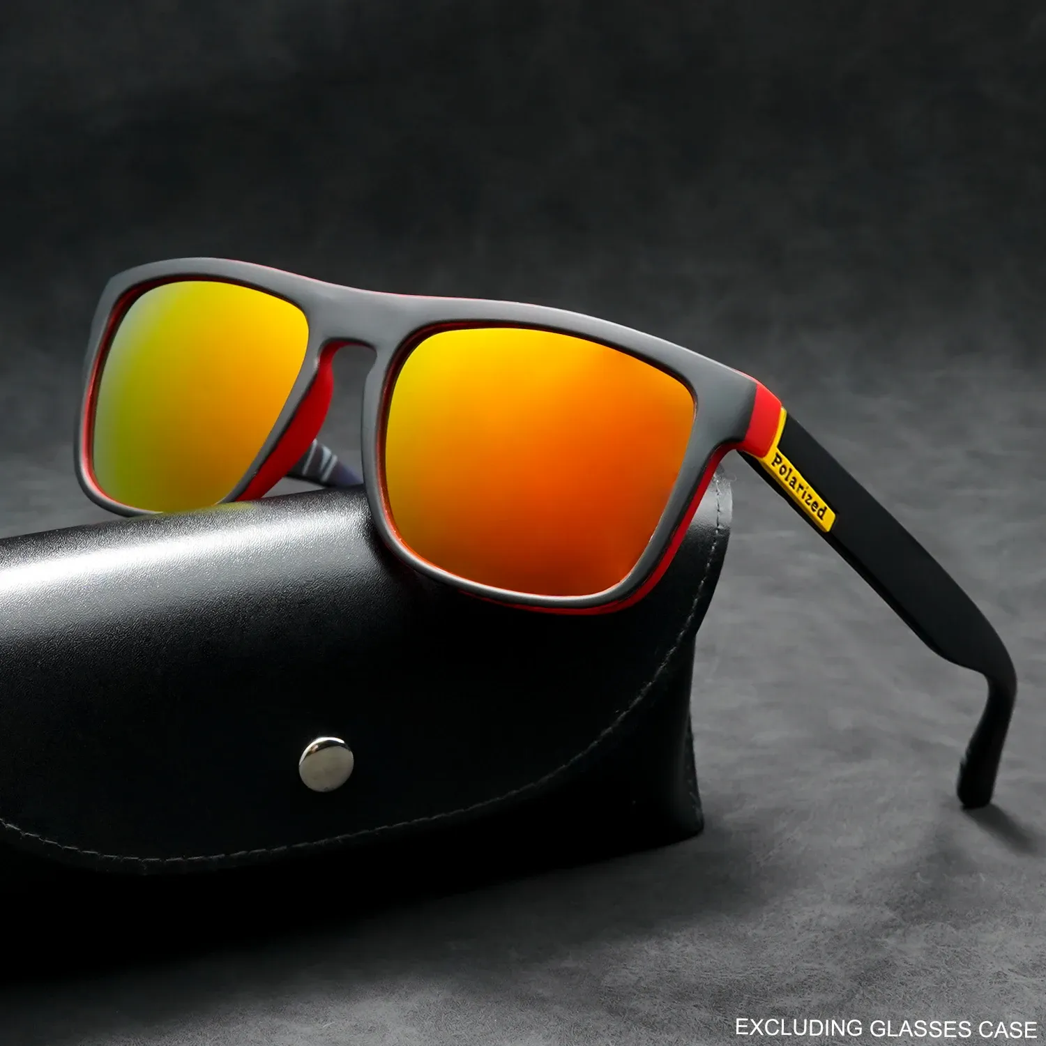 Lunettes de soleil polarisées carrées pour la pêche, la conduite, le cyclisme et les activités de plein air 4