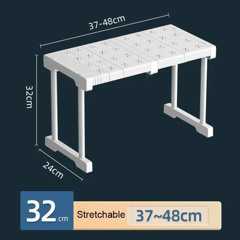 Planche de synchronisation de garde-robe réglable sans perçage, étagère télescopique, étagères empilables, rangement Everther T1 10