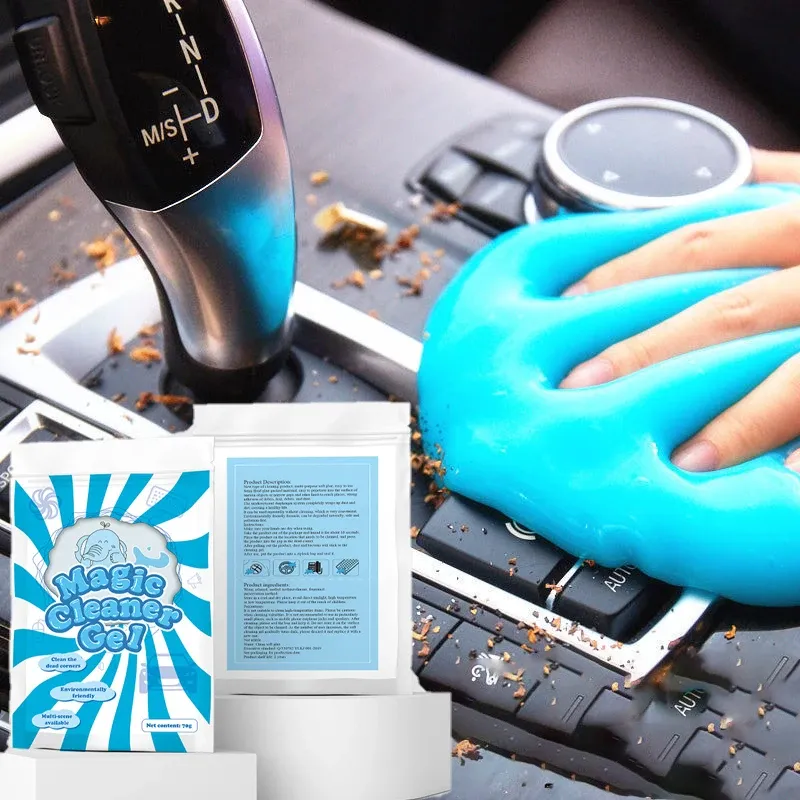 Gel nettoyant multi-usage pour voiture, idéal pour les sorties d'air, le clavier et l'habitacle - Image 1