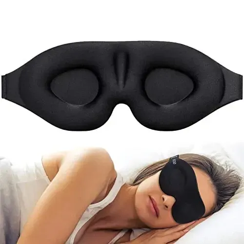 Masque de sommeil 3D pour les yeux avec bouchons d'oreilles 8