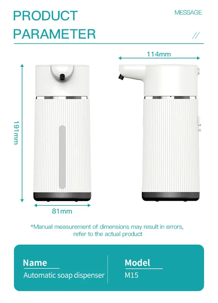 Distributeur de savon intelligent, finition soignée