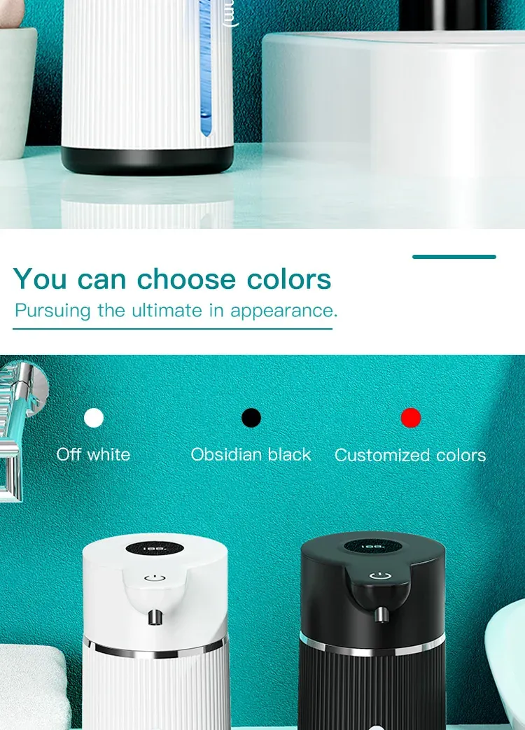Distributeur de savon sans contact, vue latérale