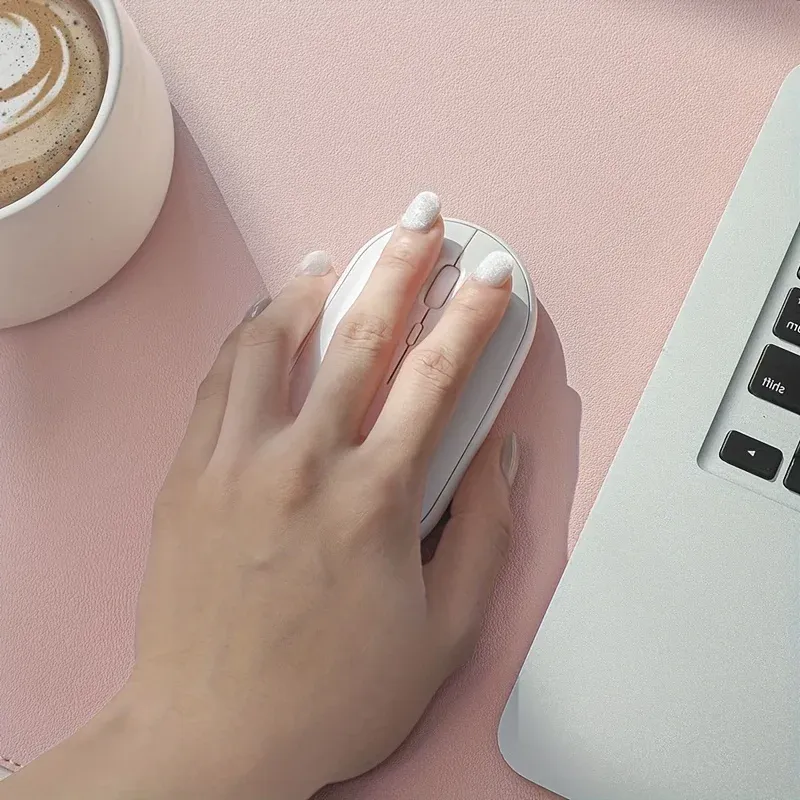 Tapis de souris en cuir PU, sous-main de bureau uni, imperméable et antidérapant, pour ordinateur et clavier 4