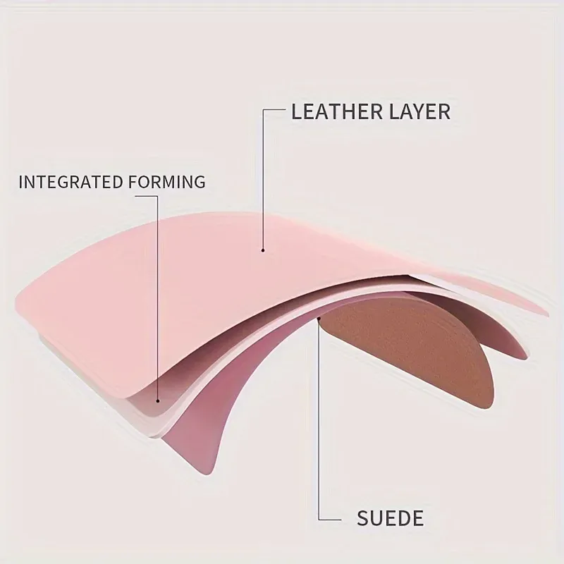 Tapis de souris en cuir PU, sous-main de bureau uni, imperméable et antidérapant, pour ordinateur et clavier 6