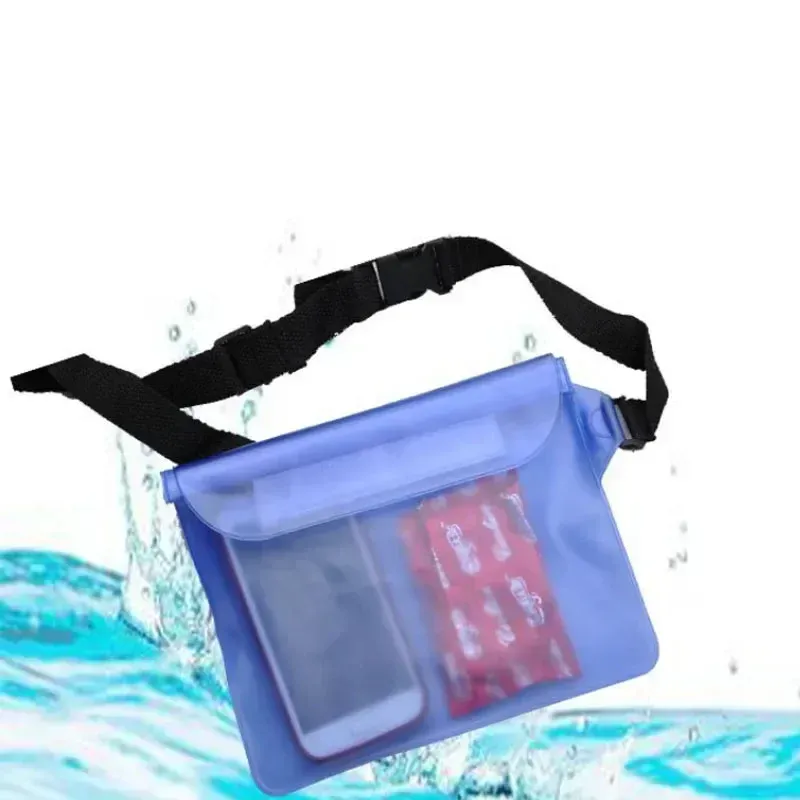 Sac de natation 3 couches, haute étanchéité, grand format, transparent, protection sèche sous-marine, pochette pour téléphone portable iPhone 5