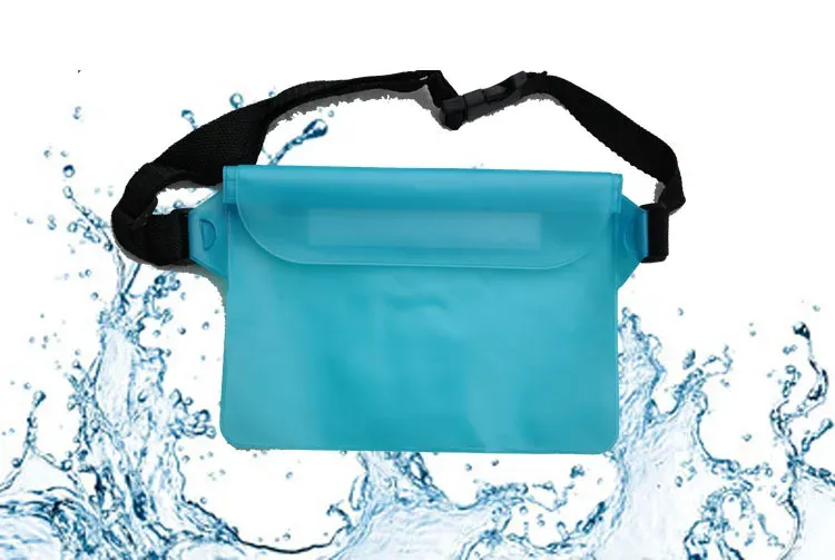 Sac de natation étanche, vue de la fermeture