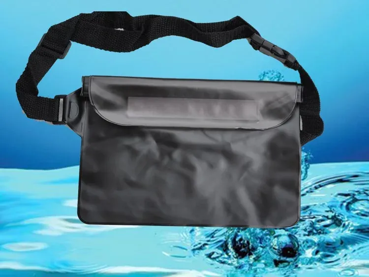 Sac de natation transparent étanche en situation