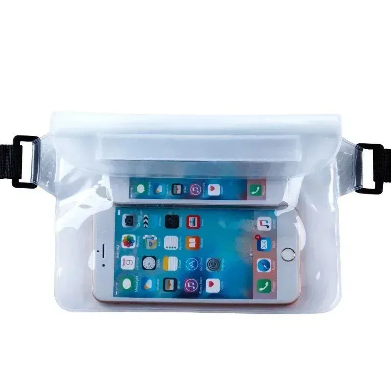 Sac de natation 3 couches, haute étanchéité, grand format, transparent, protection sèche sous-marine, pochette pour téléphone portable iPhone 8