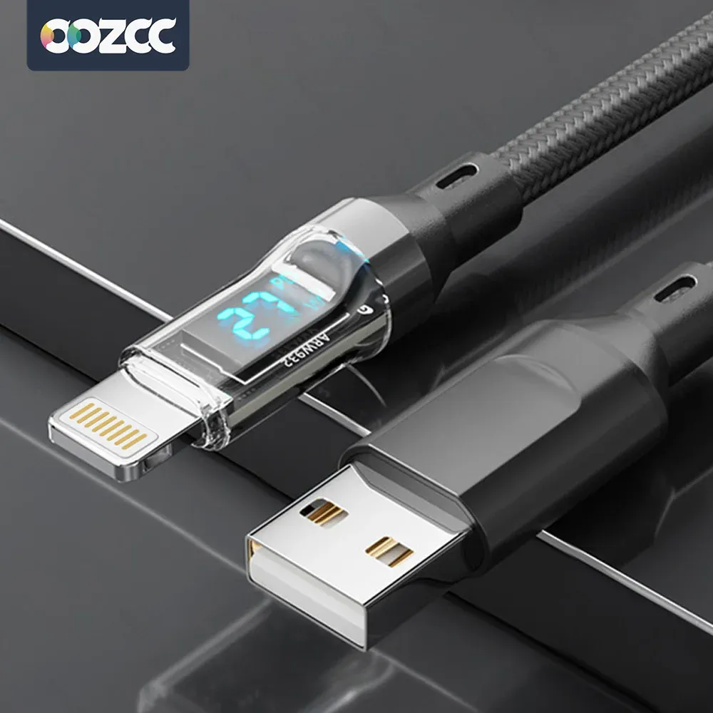 Câble de charge rapide USB-C vers Lightning 27 W Power Delivery avec transfert de données, compatible iPhone 14 Pro Max, 13 et 12 7