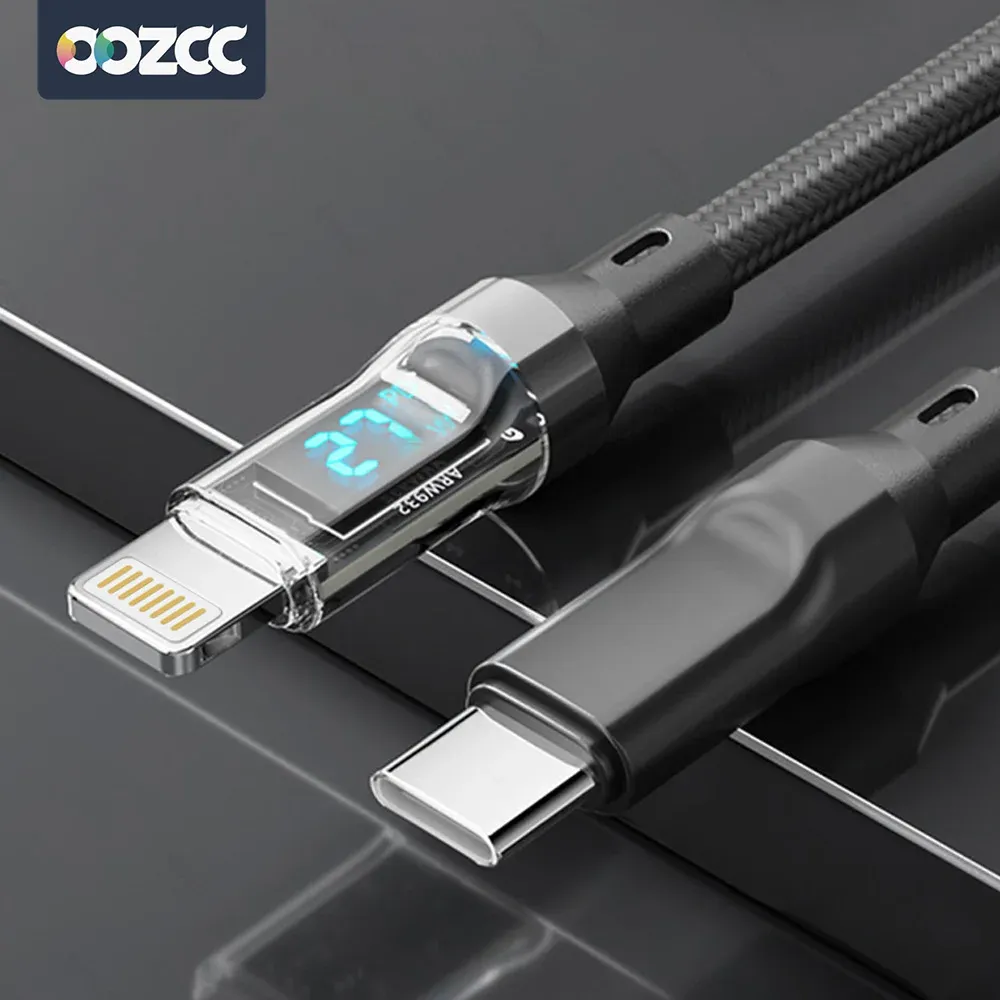 Câble de charge rapide USB-C vers Lightning 27 W Power Delivery avec transfert de données, compatible iPhone 14 Pro Max, 13 et 12 8