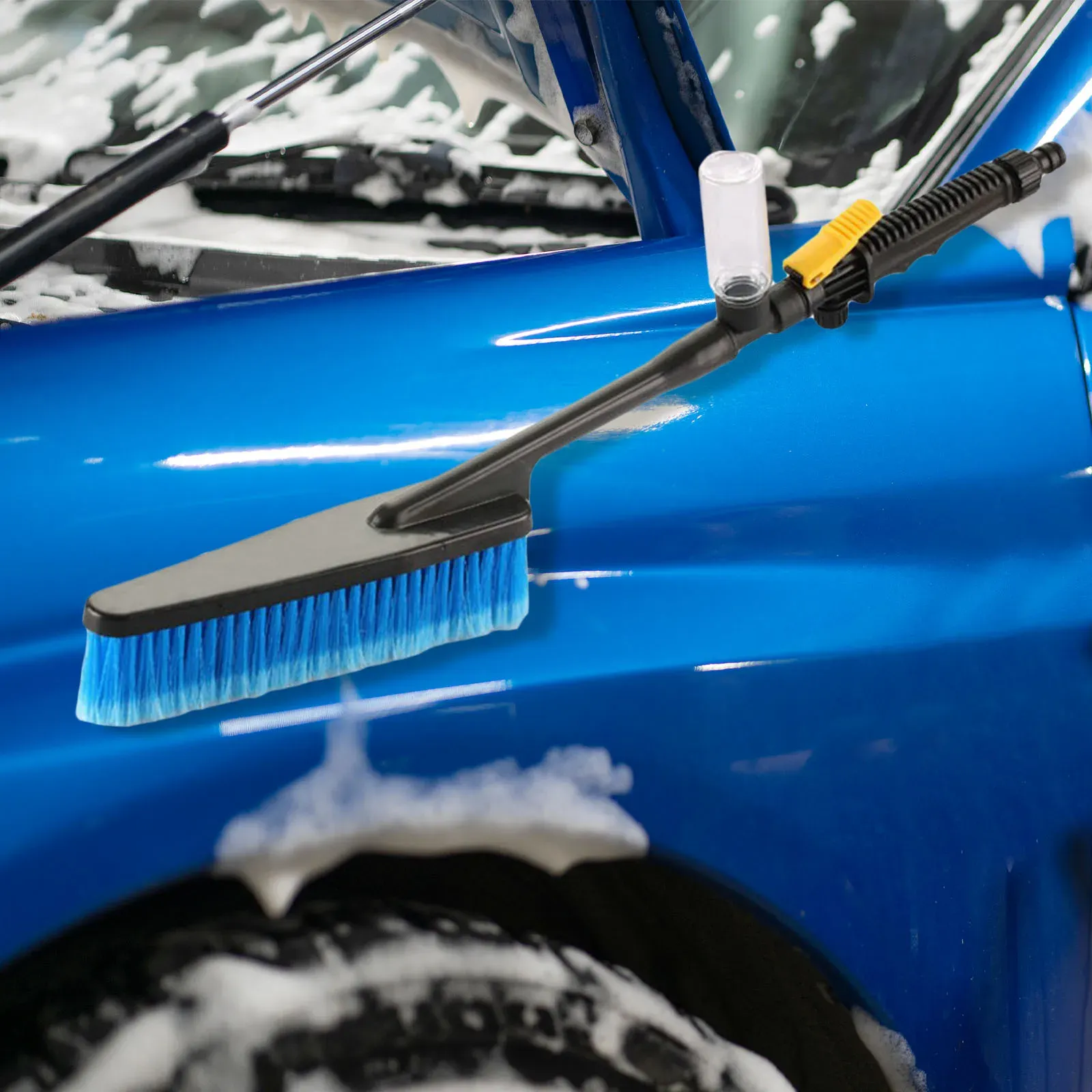 Brosse de lavage pour voiture avec manche, pour extérieur de véhicule, fenêtres de bateau et détails 2