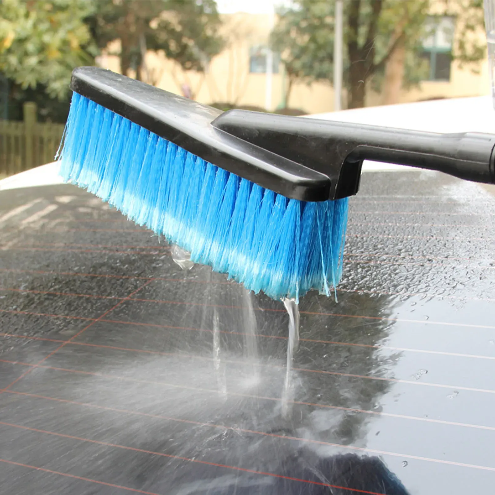 Brosse de lavage pour voiture avec manche, pour extérieur de véhicule, fenêtres de bateau et détails 3