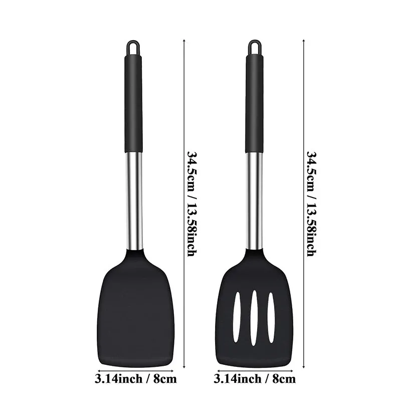 Spatule en silicone vue de profil