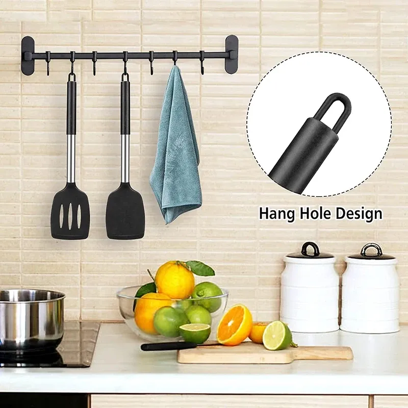 Affichage détaillé des spatules en silicone
