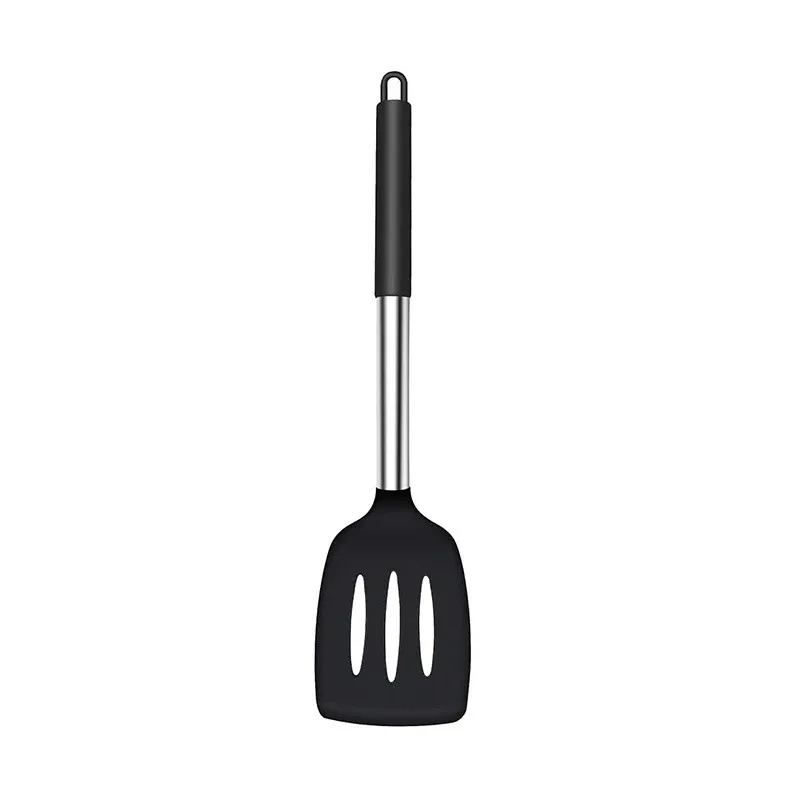 Ensemble de spatules antiadhésives en silicone, 2 pièces, résistantes à la chaleur, ustensiles de cuisine, kit d'outils de cuisine 7