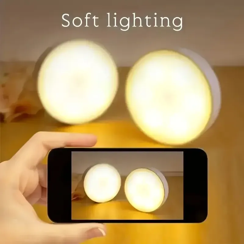 Lampe LED avec détecteur de mouvement rechargeable par USB, idéale pour armoire, garde-robe et escalier, sans fil, lot de 1 à 8 pièces 5