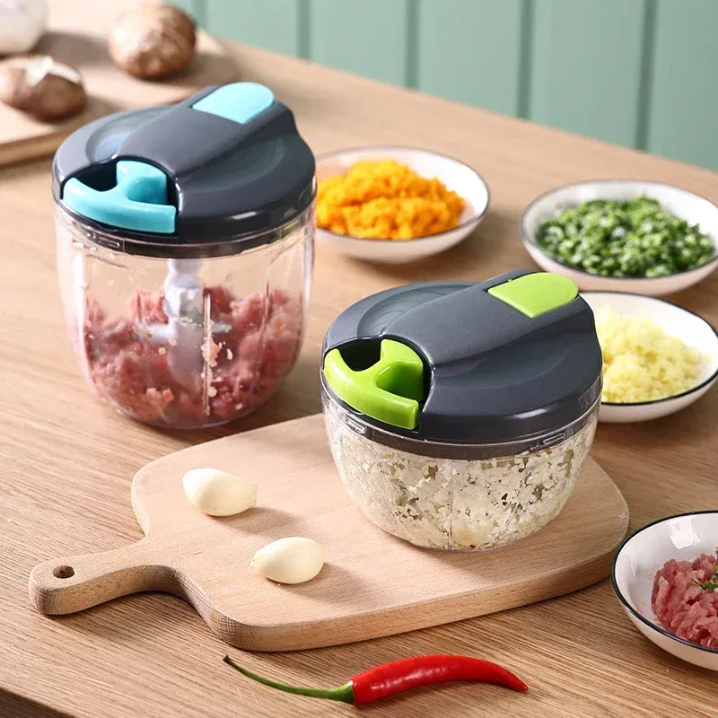 Hachoir à viande multifonction, coupe-oignon et accessoires de cuisine rotatifs pour presse-ail, hachoir à légumes 2