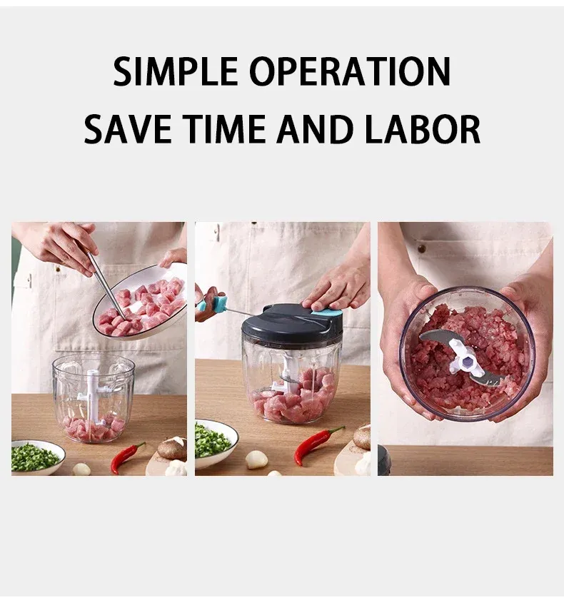 Hachoir à viande multi-ail, finition et ergonomie