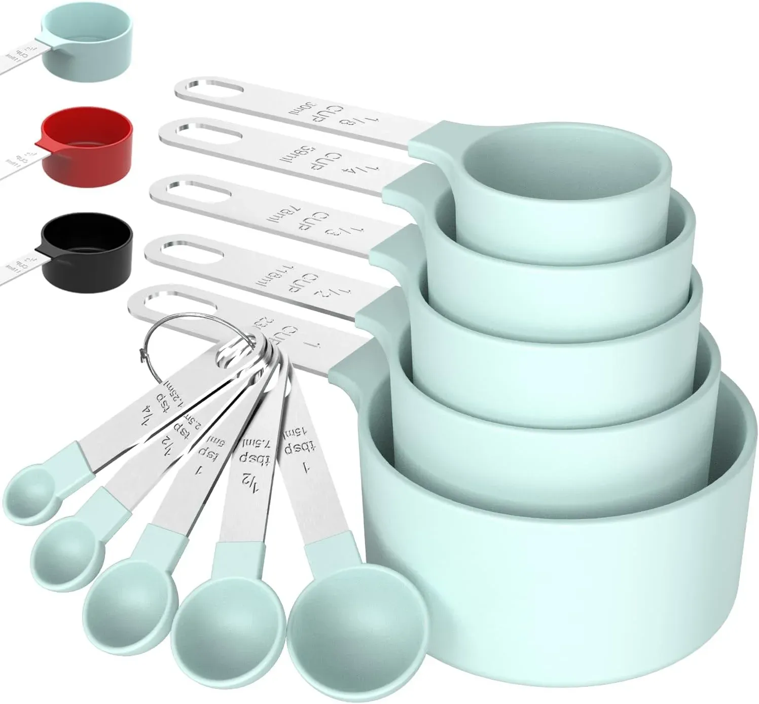 Ensemble de tasses à mesurer et cuillères en acier inoxydable