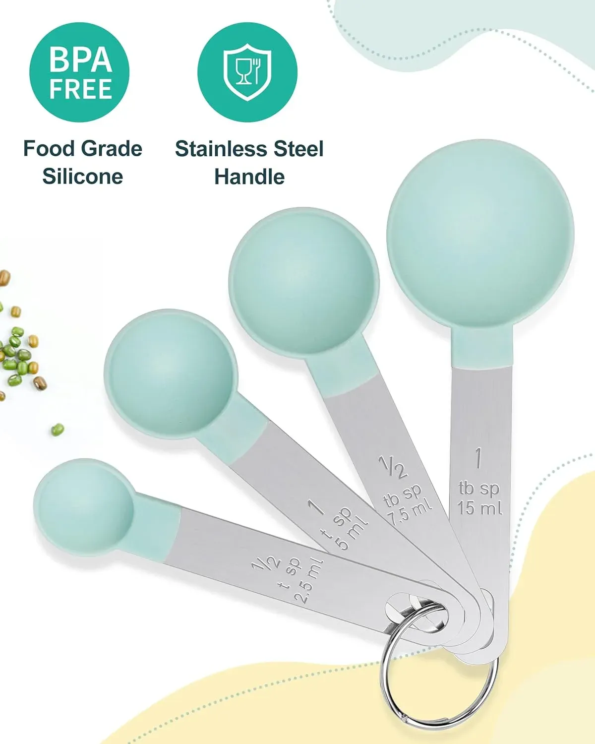 Détail des marquages gravés sur les tasses à mesurer