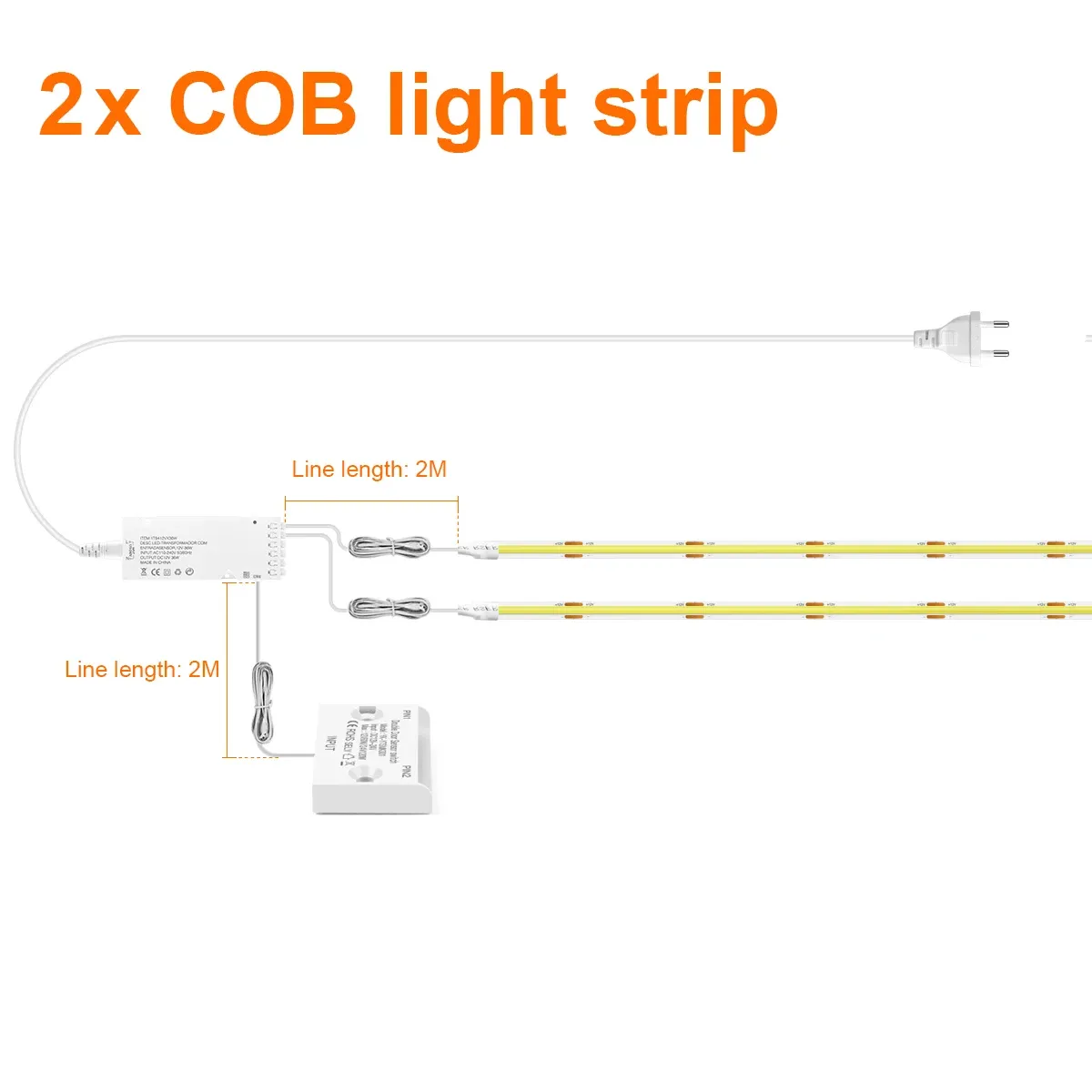 1/2/3/4/5/6 pièces – Bande LED COB avec capteur de porte infrarouge pour armoire de cuisine et placard, kit de bricolage avec contrôleur de proximité 11