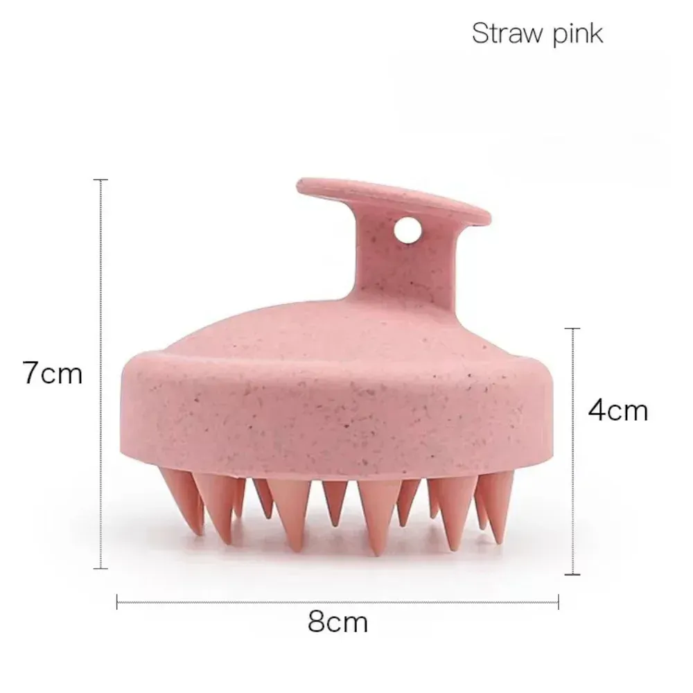 Brosse de shampoing en silicone pour massage du cuir chevelu et lavage des cheveux 5