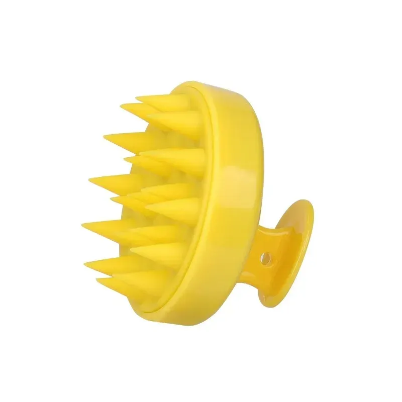 Brosse à shampoing en silicone, soin du cuir chevelu