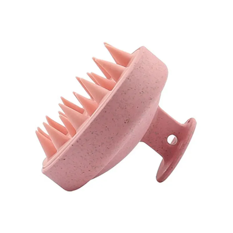 Brosse de shampoing en silicone pour massage du cuir chevelu et lavage des cheveux 17