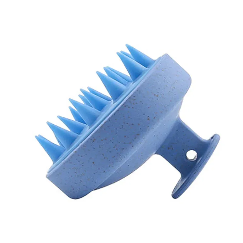 Brosse de shampoing en silicone pour massage du cuir chevelu et lavage des cheveux 15