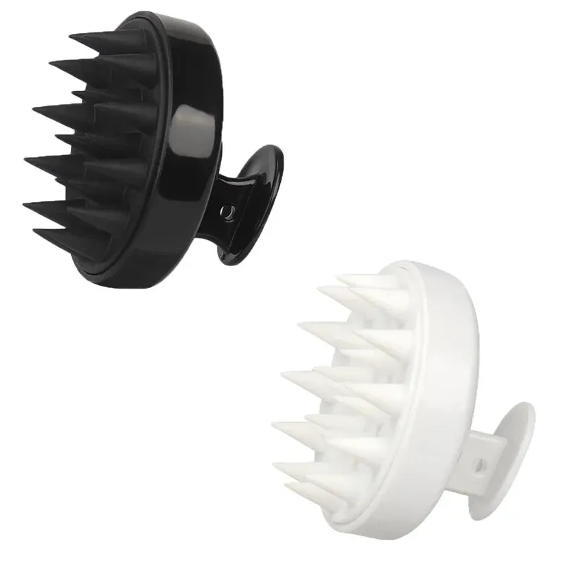 Brosse de shampoing en silicone pour massage du cuir chevelu et lavage des cheveux 11