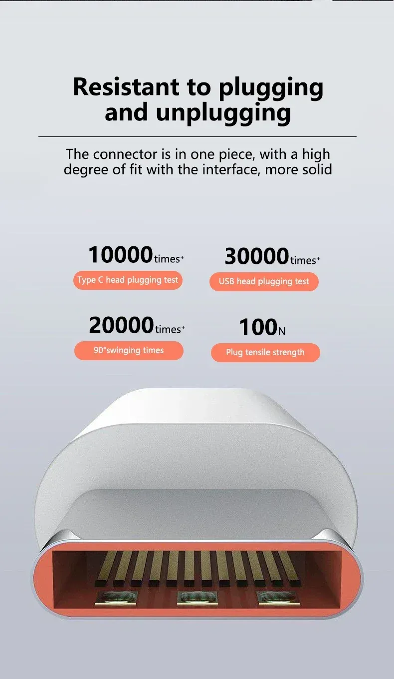 Câble USB vers Type-C, rangement