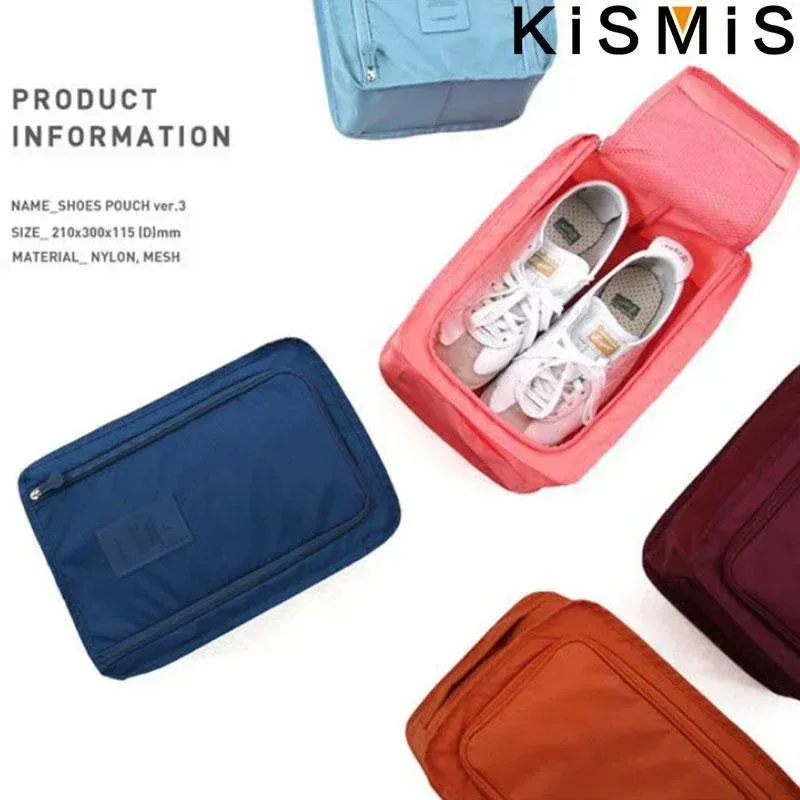 Sac de rangement portable pour chaussures de voyage à fermeture éclair 5
