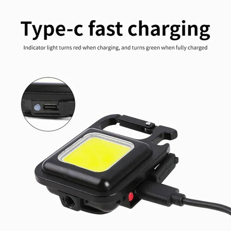 Lampe de poche porte-clés LED rechargeable