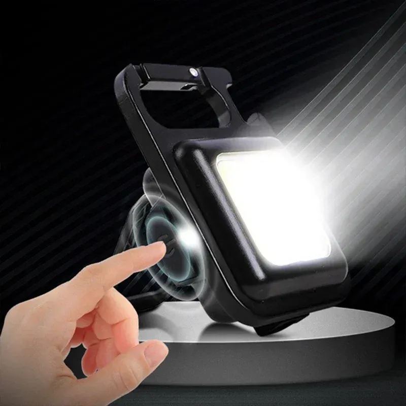Lampe de poche porte-clés LED multifonction