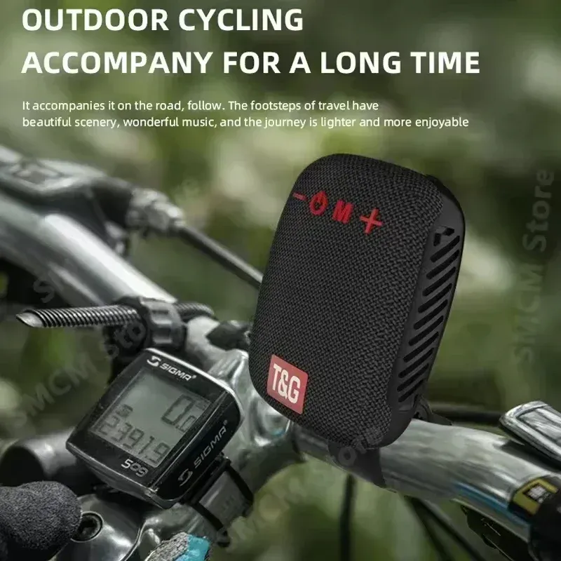 Enceinte Bluetooth portable sans fil TG392 pour vélo et extérieur, haut-parleur de guidon TWS avec caisson de basses étanche pour trottinette 2