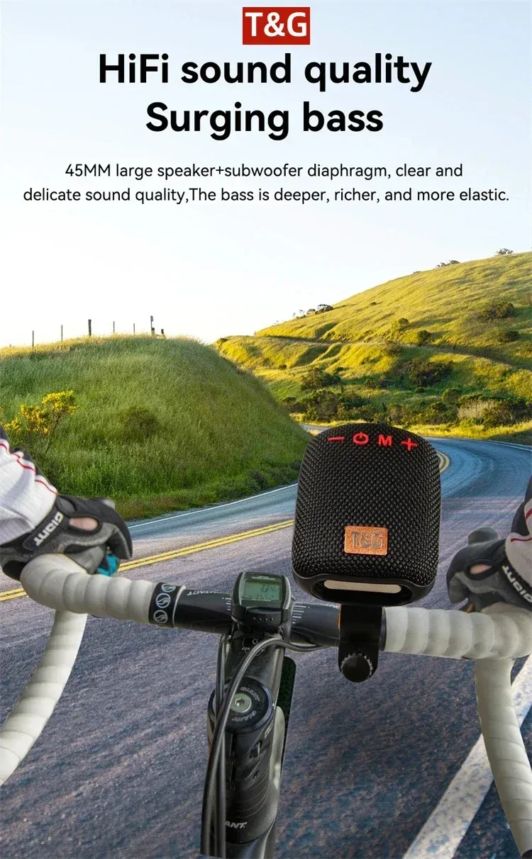 Enceinte Bluetooth TG392 pour vélo, vue 3