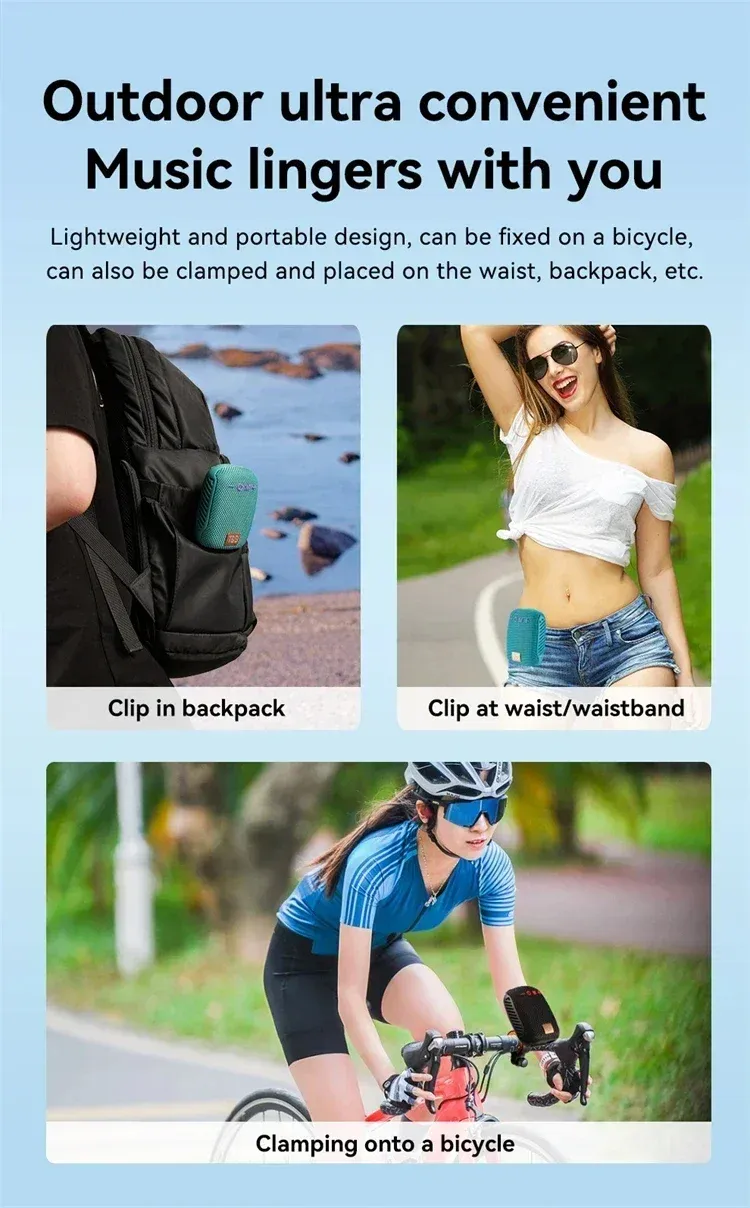 Enceinte Bluetooth TG392 pour vélo, vue 6